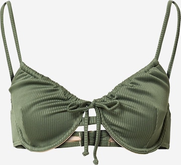 Cotton On BodyBalkonet Bikini gornji dio - zelena boja: prednji dio