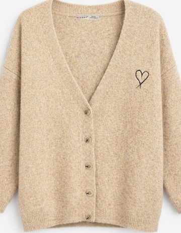 Giacchetta 'Strickjacken' di MixRay in beige: frontale