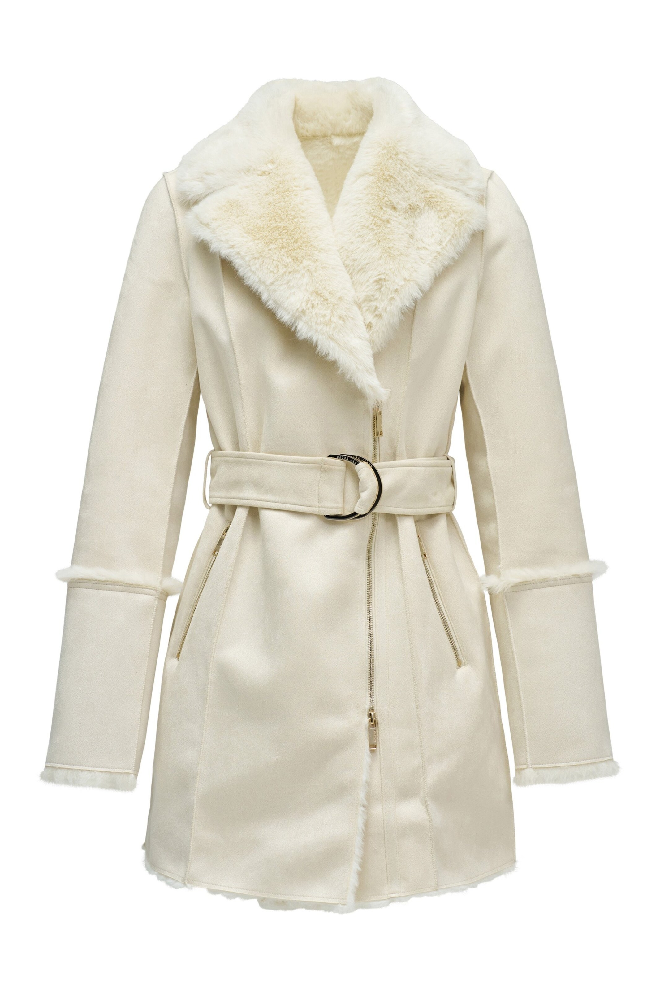 Manteau d’hiver Salsa Jeans en beige : devant
