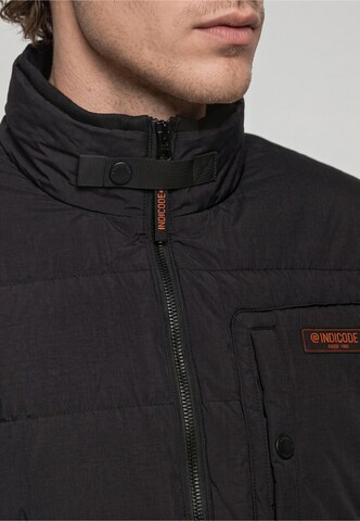 INDICODE JEANS Winterjas 'Dalmars' in Zwart