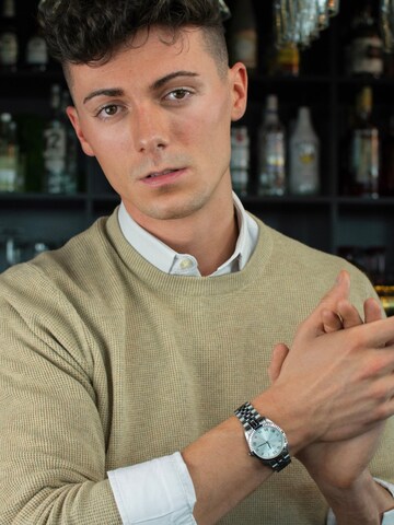 Montre à affichage analogique 'Régler Infinité Steel Silver - Silver' Régler en argent