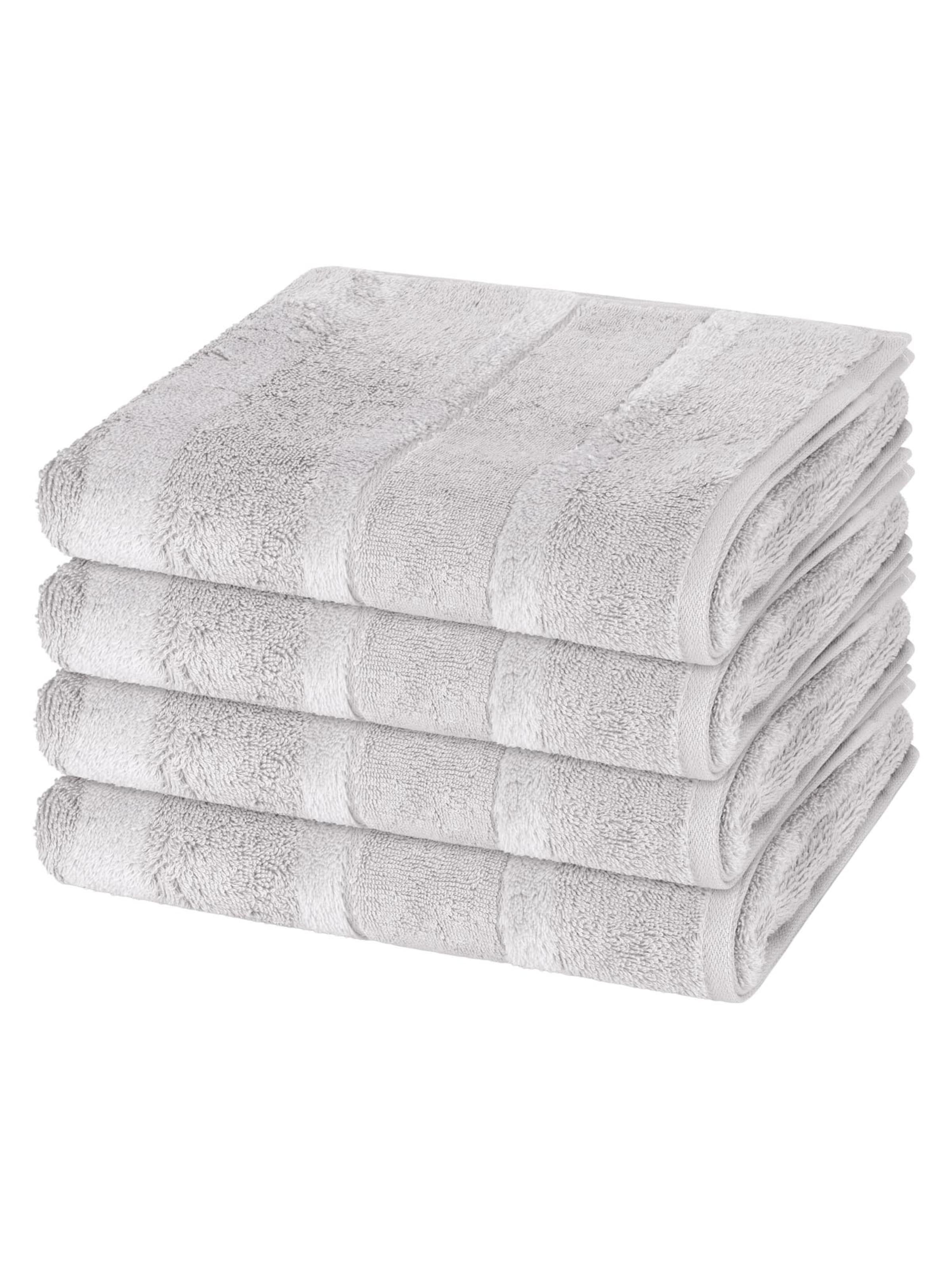 Cawö Towel 'Noblesse' in Grey: front