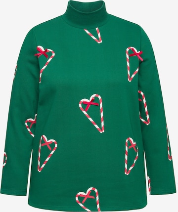 Pull-over Ulla Popken en vert : devant