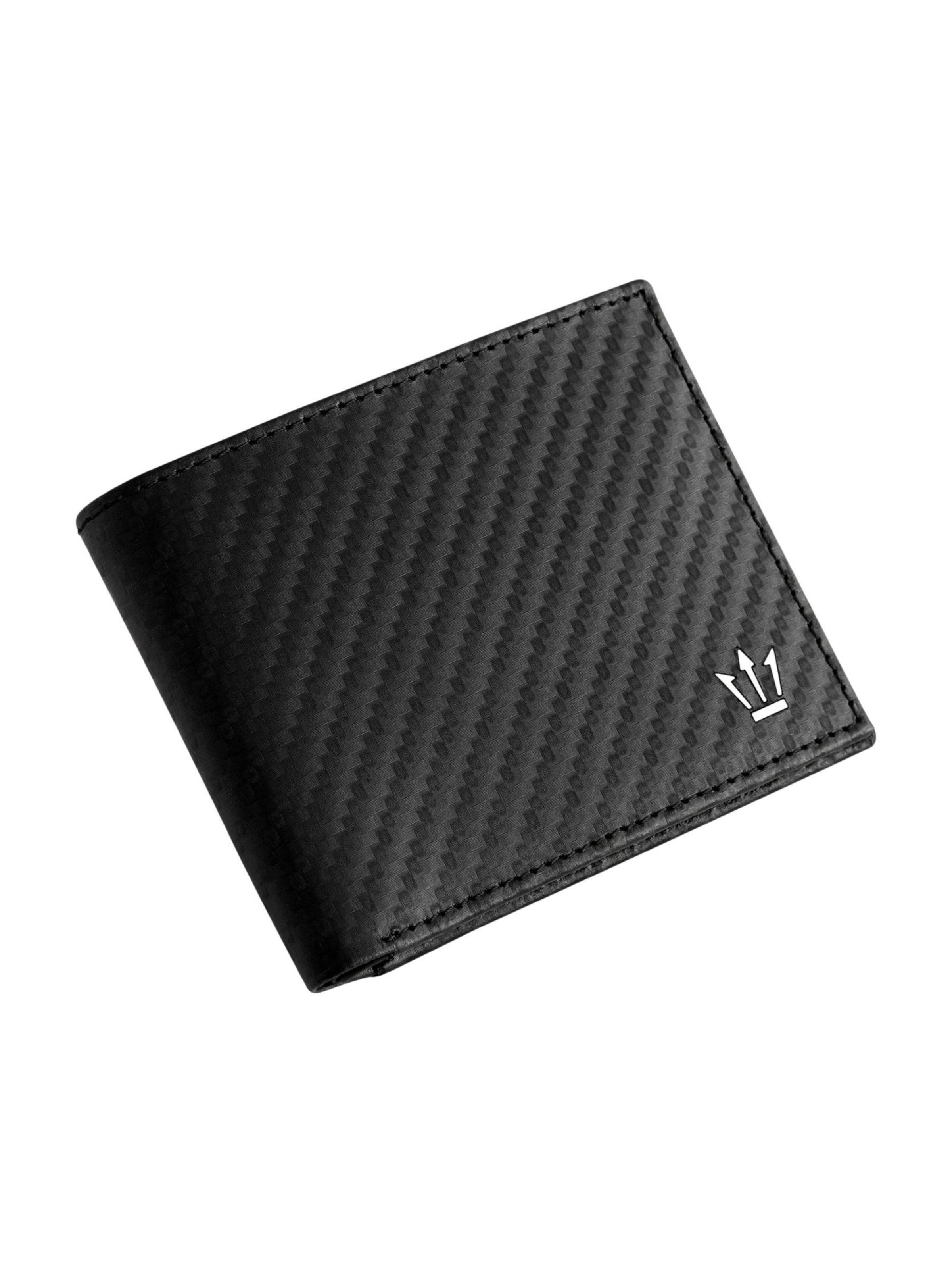 Next Wallet in Black: front