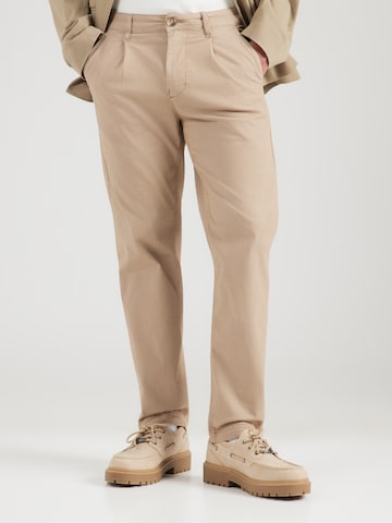 Regular Pantaloni cutați de la GABBA pe bej: față