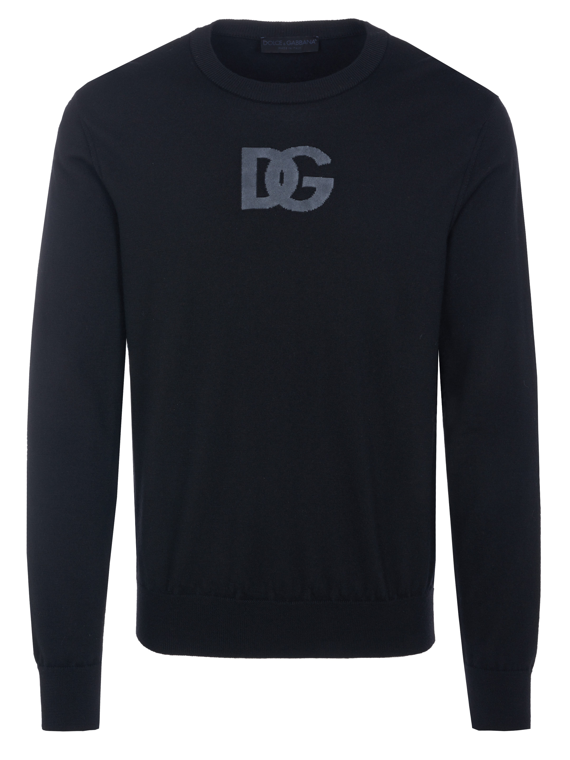 DOLCE & GABBANA Sweater 'Dolce & Gabbana Pullover' in Black: front