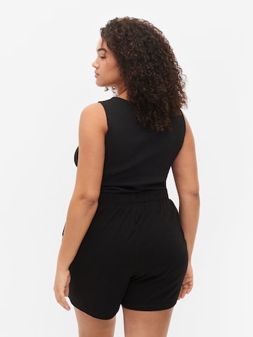 Zizzi Top 'LIV' in Black