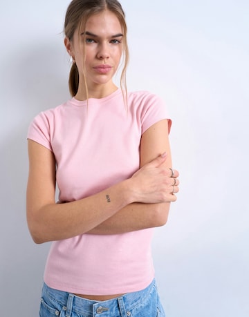 TOPSHOP Футболка 'EVERYDAY' в Ярко-розовый