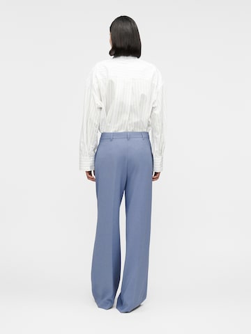 BOSS Широкий Брюки со складками 'C_Tiwi2' в Синий