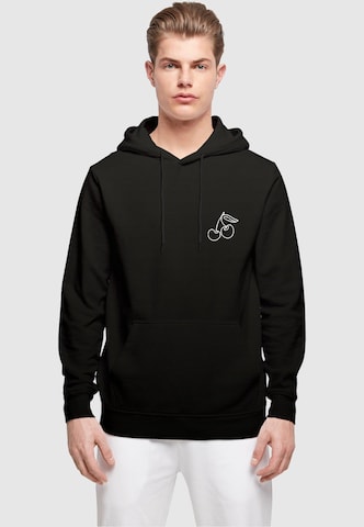 Merchcode Sweatshirt 'Cherry' in Schwarz: Vorderseite