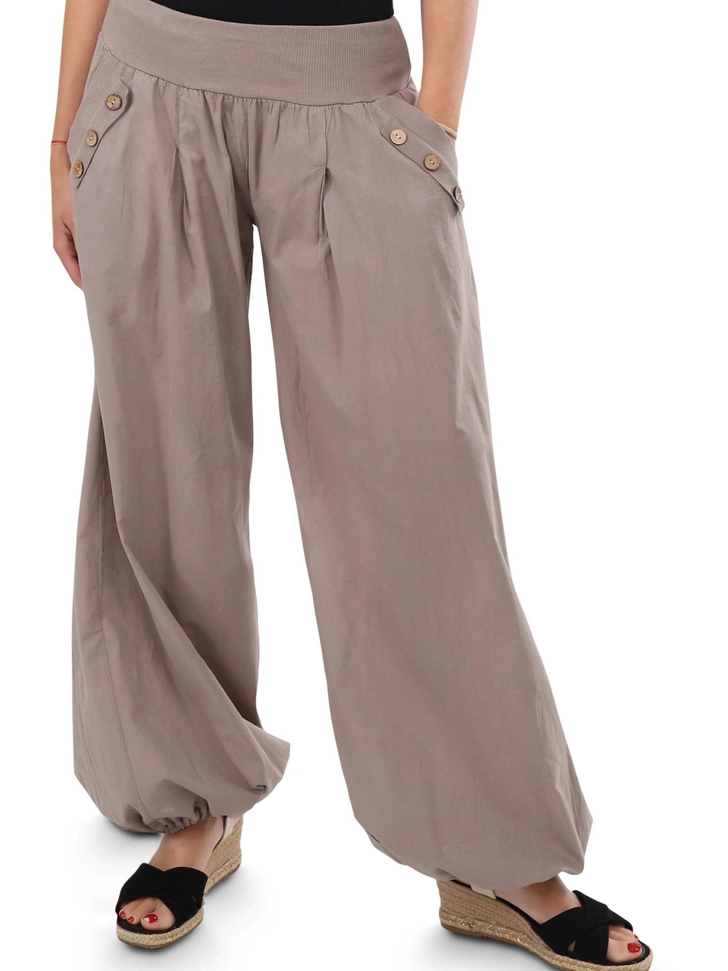 malito more than fashion Loose fit Harem Pants in Brown