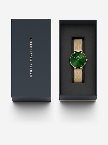 Daniel Wellington Analoog horloge 'Petite Emerald G Green' in Goud