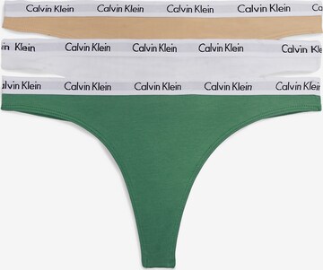 Calvin Klein Underwear Normální Tanga 'Carousel' – béžová: přední strana