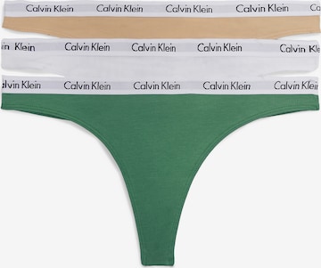 Calvin Klein Underwear Normalny krój Stringi 'Carousel' w kolorze beżowy: przód