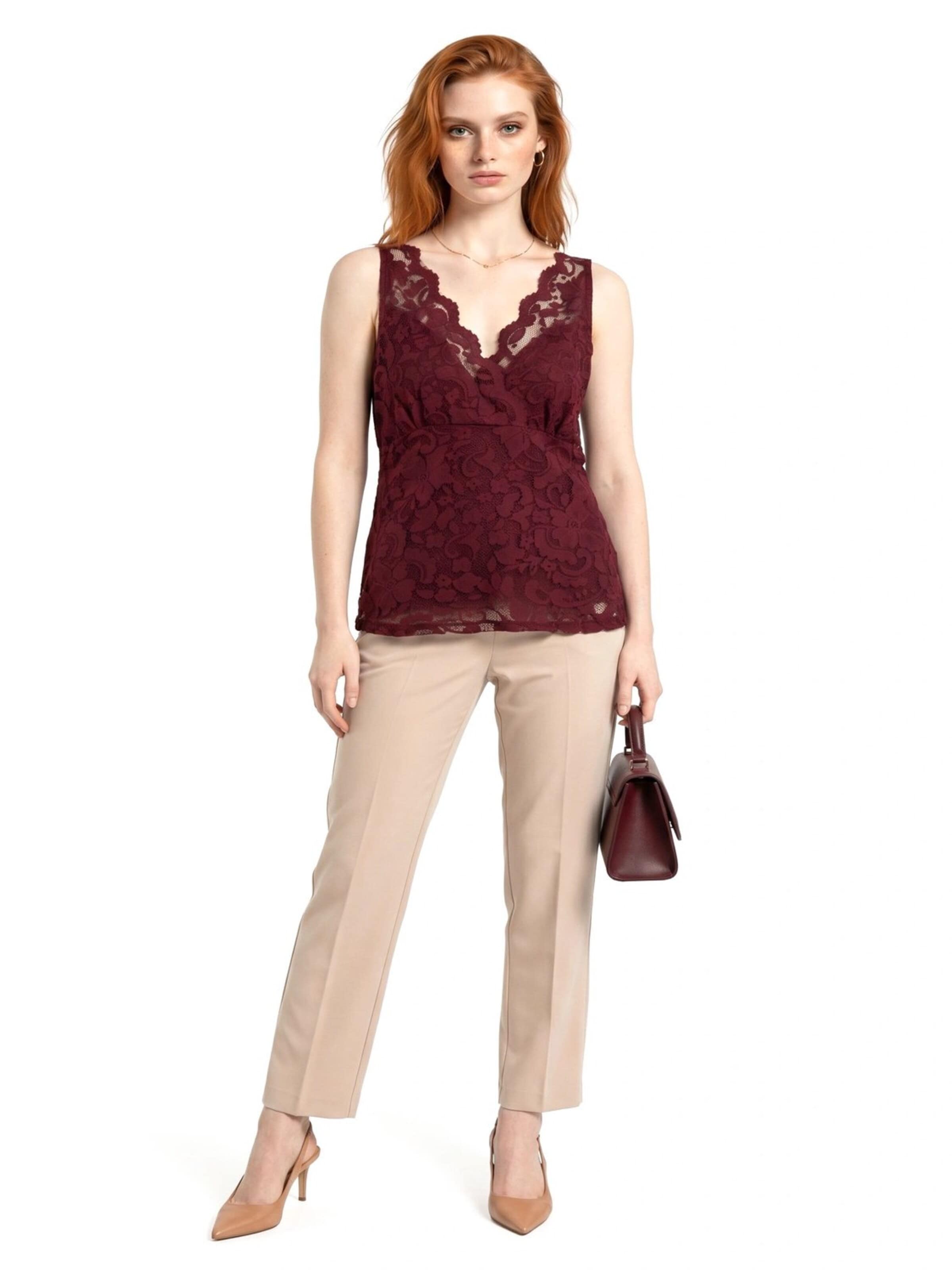 Alexa Dash Bluse in Rot