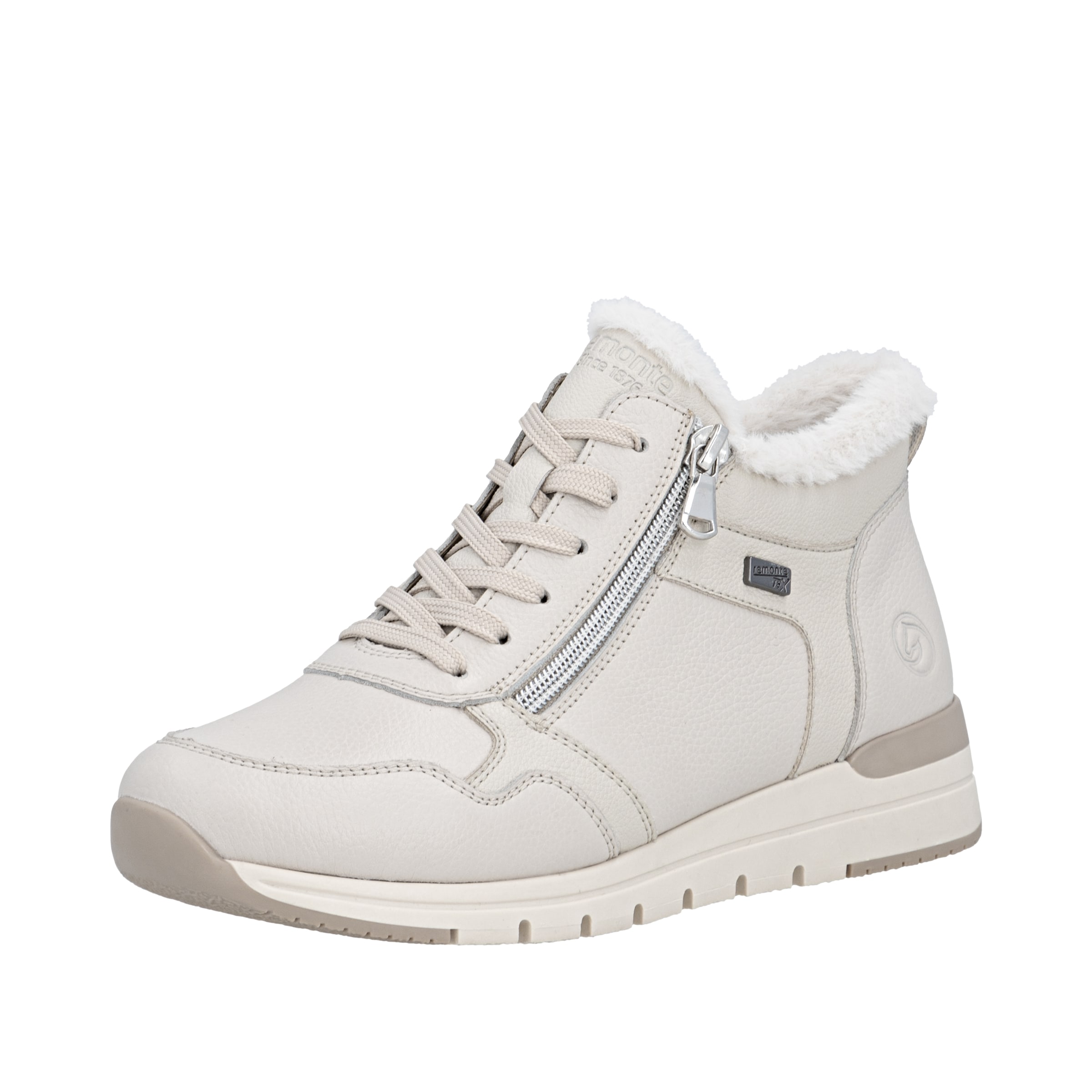 Bottines à lacets REMONTE en blanc : devant