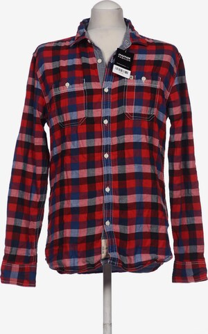 Review Button Up Shirt in L in Red: front