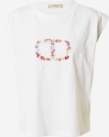 Twinset - Camiseta en blanco: frente