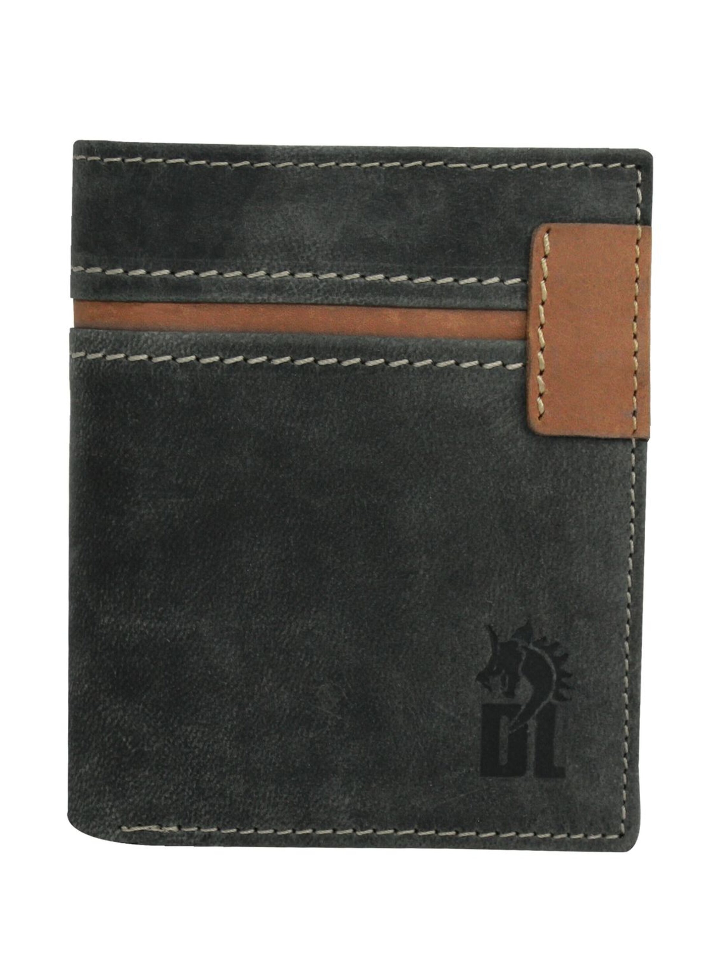 DrachenLeder - Cartera en gris: frente
