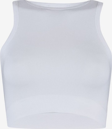 Soutien-gorge de sport Trendyol en blanc : devant