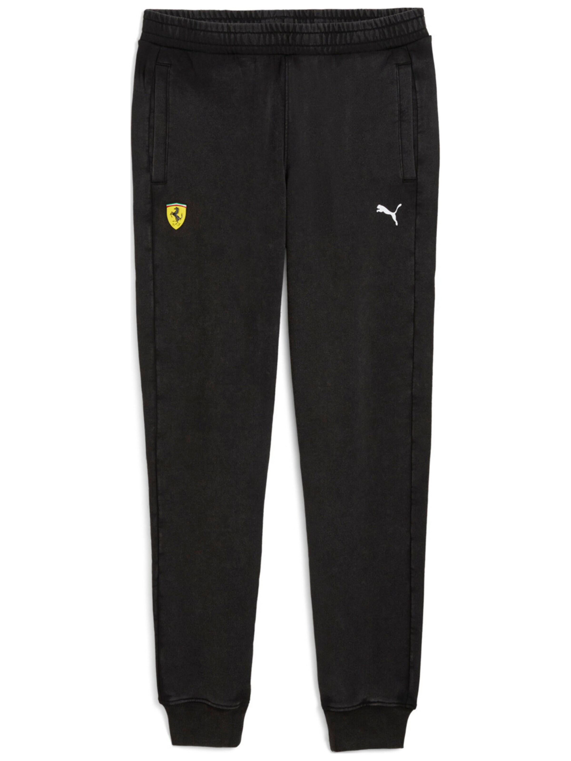 PUMA Regular Sports trousers 'Puma Ferrari T7 Pants' in Black: front