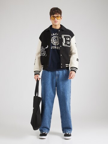 T-Shirt 'VICTO' JACK & JONES en bleu