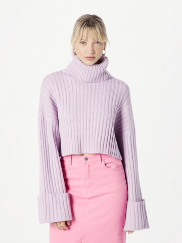 Pull-over Misspap en violet : devant