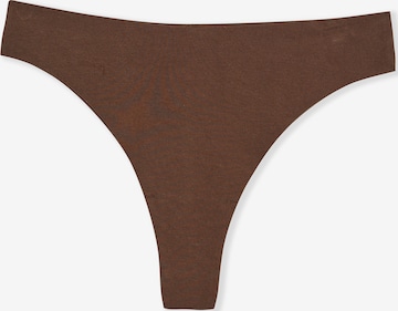 Slip 'INVISIBLE W25' ETAM en marron : devant