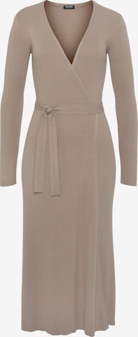 HECHTER PARIS Knitted dress in Beige: front