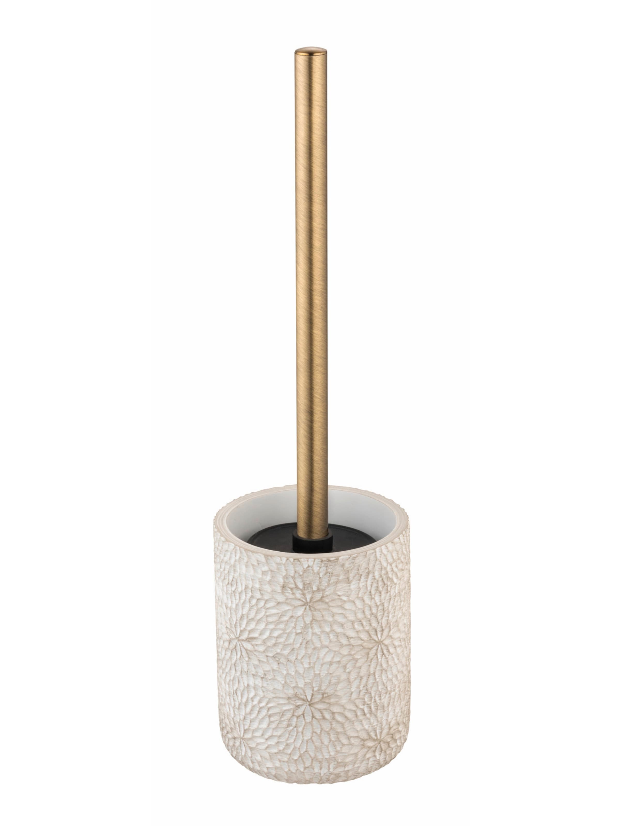 Wenko WC-Garnitur 'Montalfano' in gold / weiß, Produktansicht