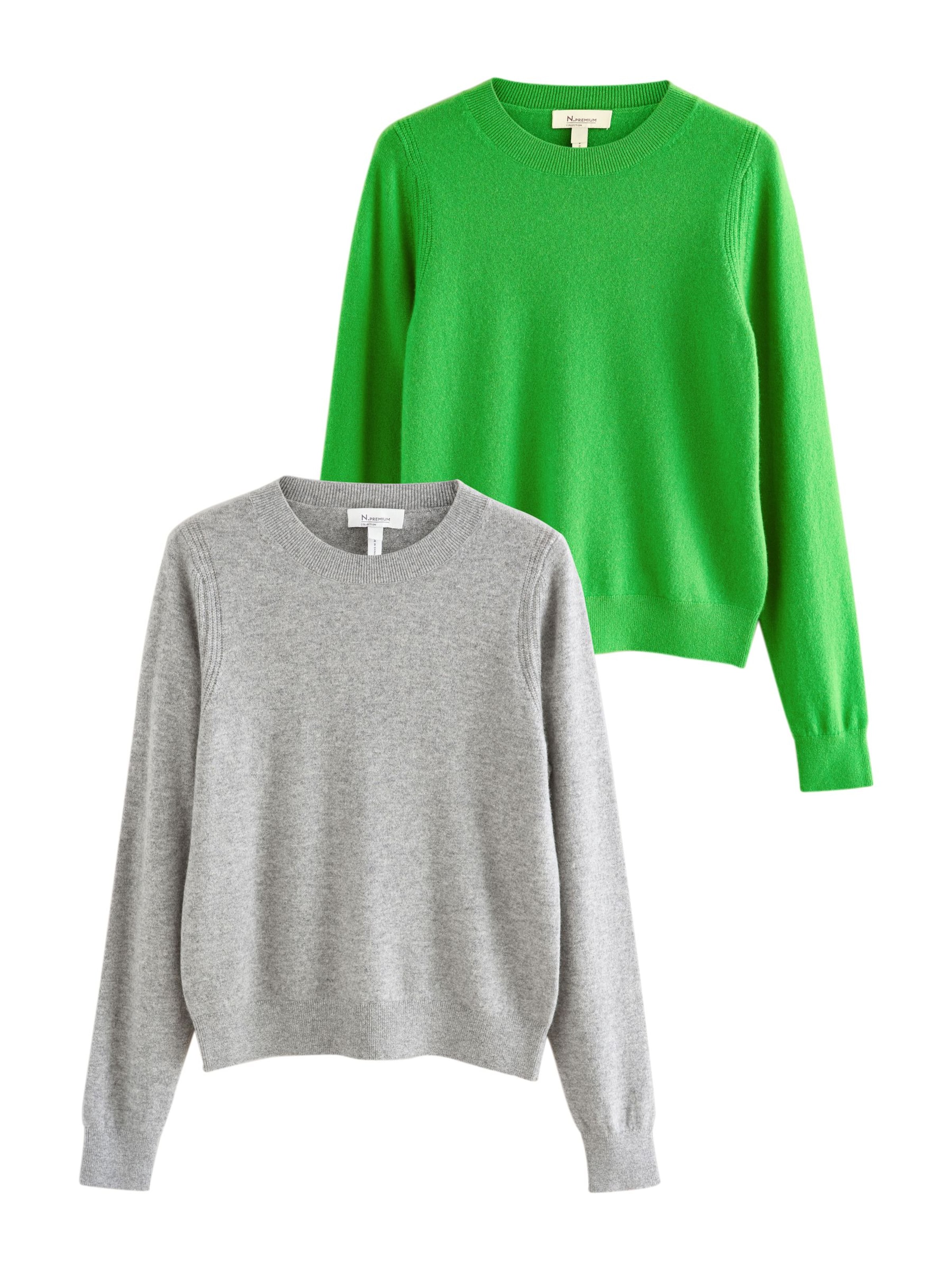 Next Jersey 'N.Premium' en XS en gris / verde, Vista del producto