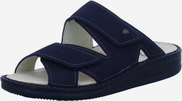 Finn Comfort Mules in Blue: front