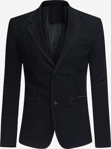 Youthup Slim fit Suit Jacket in Black: front