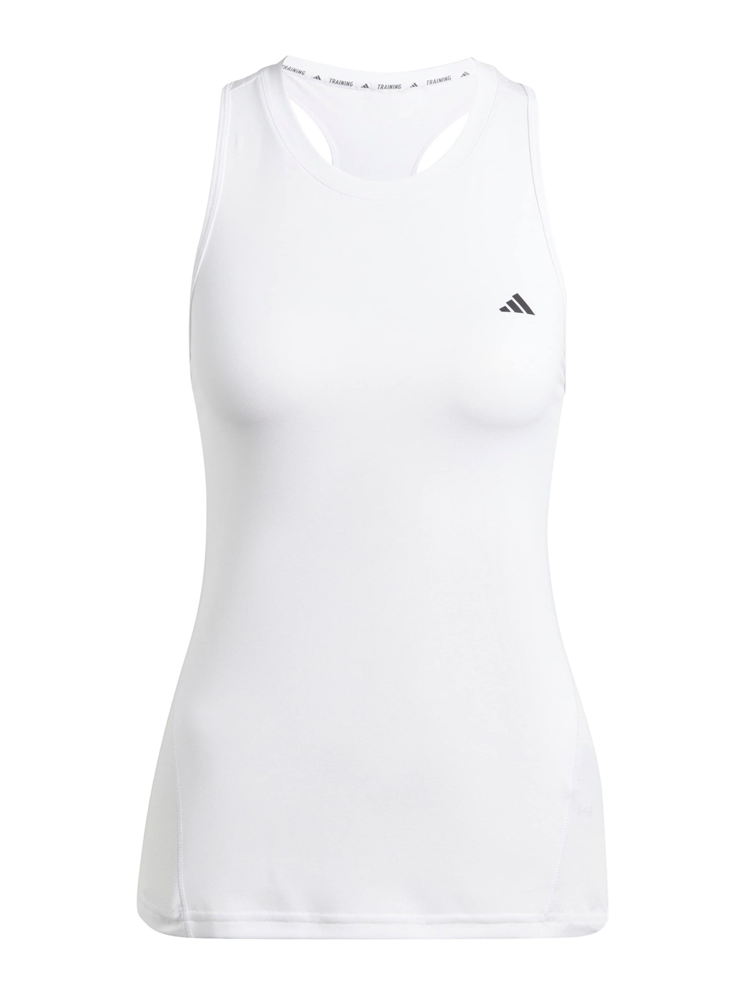 Top sportivo di ADIDAS PERFORMANCE in bianco: frontale