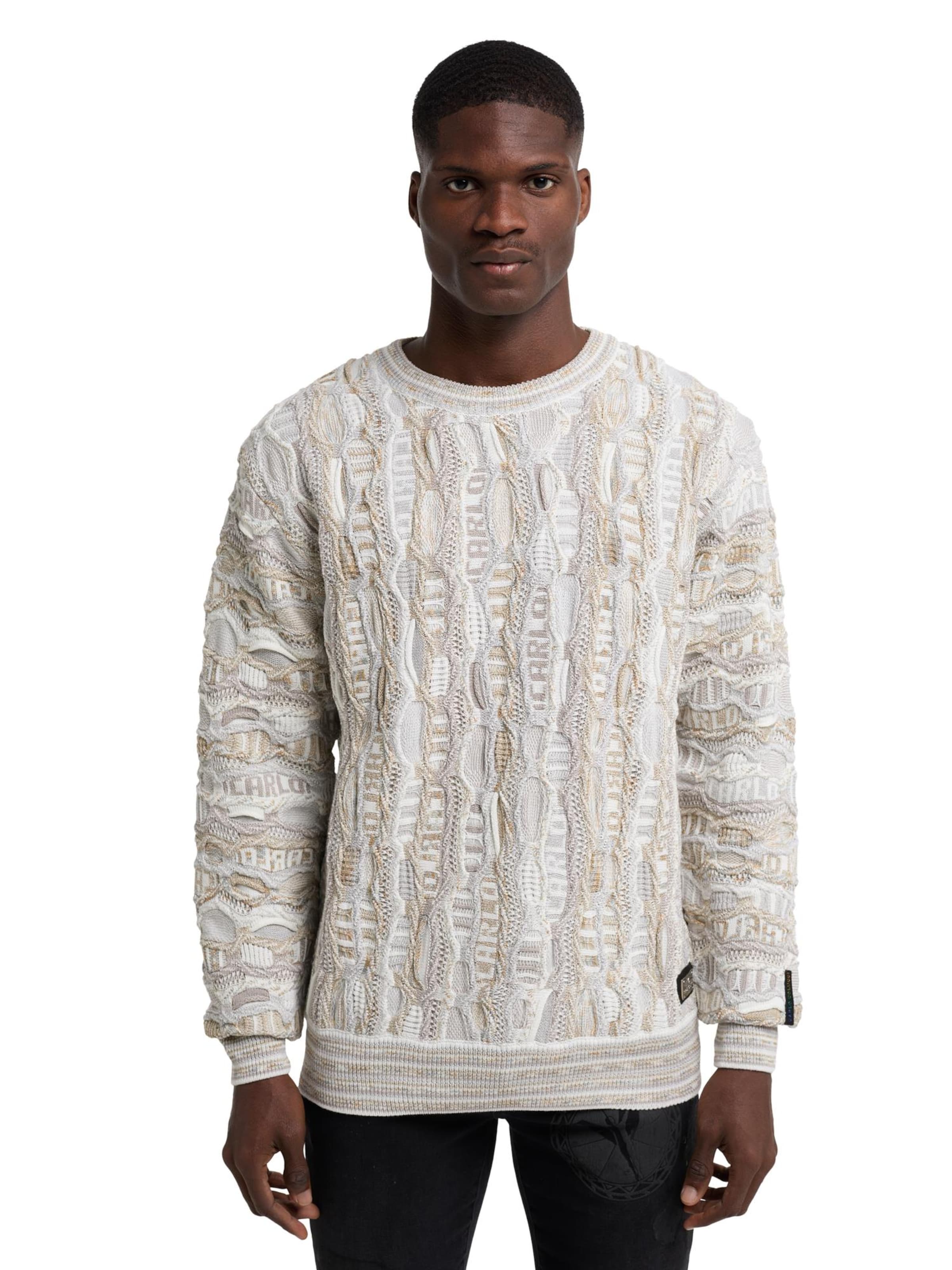 Carlo Colucci Sweater 'De Cristofaro' in Beige: front