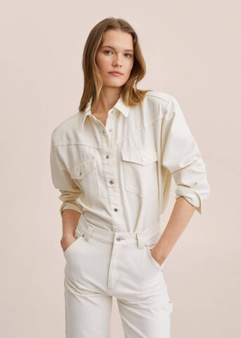 MANGO Blus 'Dakota' i beige: framsida