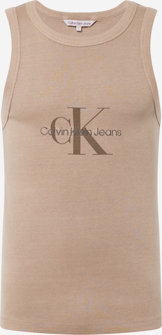 Calvin Klein Jeans Shirt in Beige: voorkant