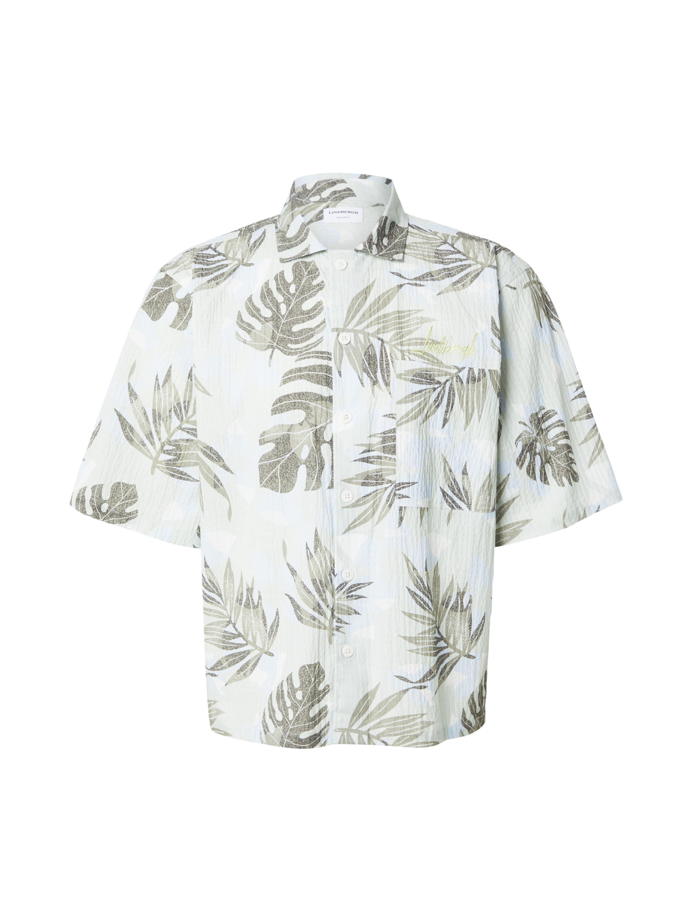 Comfort fit Camicia di Lindbergh in verde: frontale