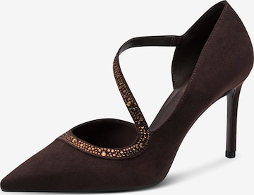 Escarpins Tamaris en marron : devant