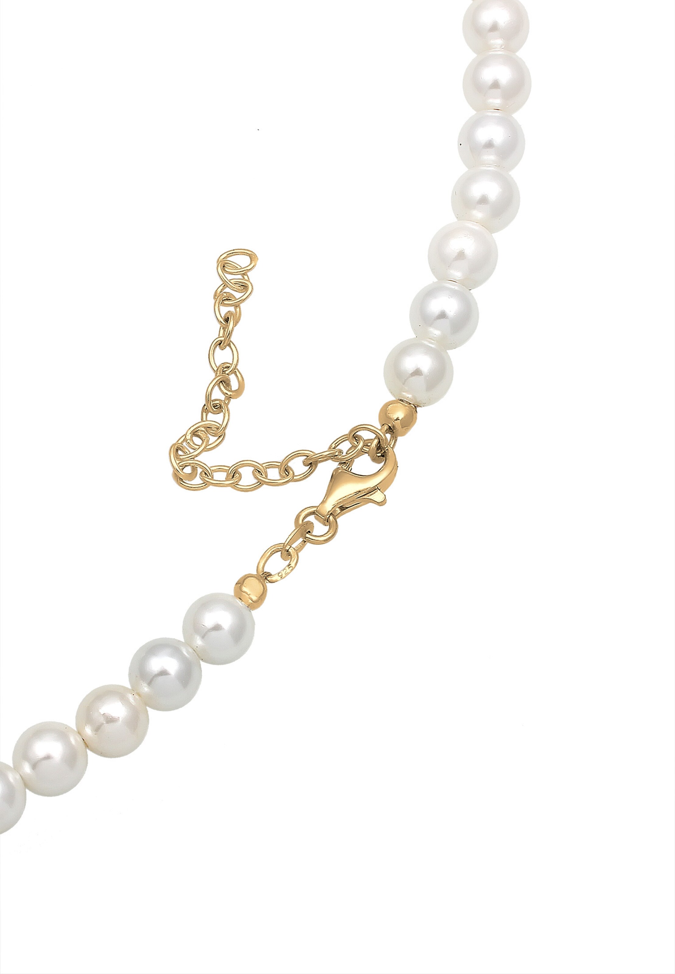 ELLI Ketting 'Edelweiss Herz' in Goud