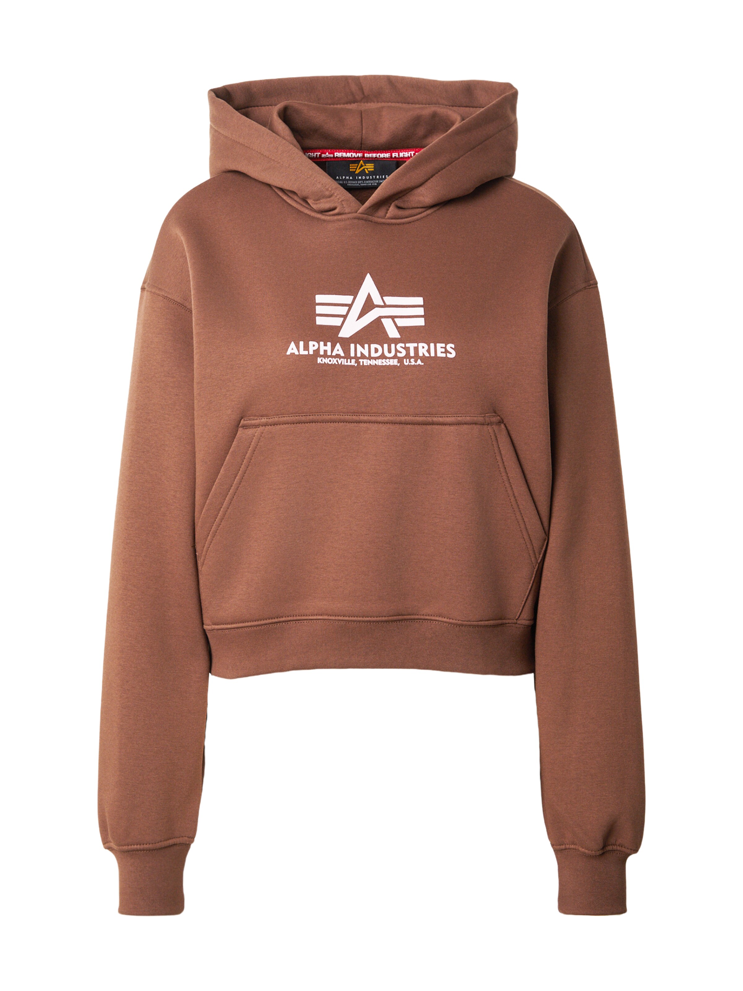 ALPHA INDUSTRIES Свитшот в Коричневый: спереди