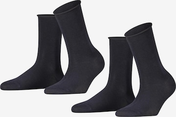 FALKE Socken 'Happy 2-Pack' in Blau: Vorderseite