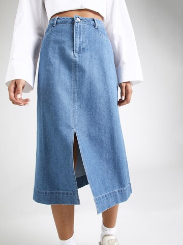 KnowledgeCotton Apparel Skirt in Blue