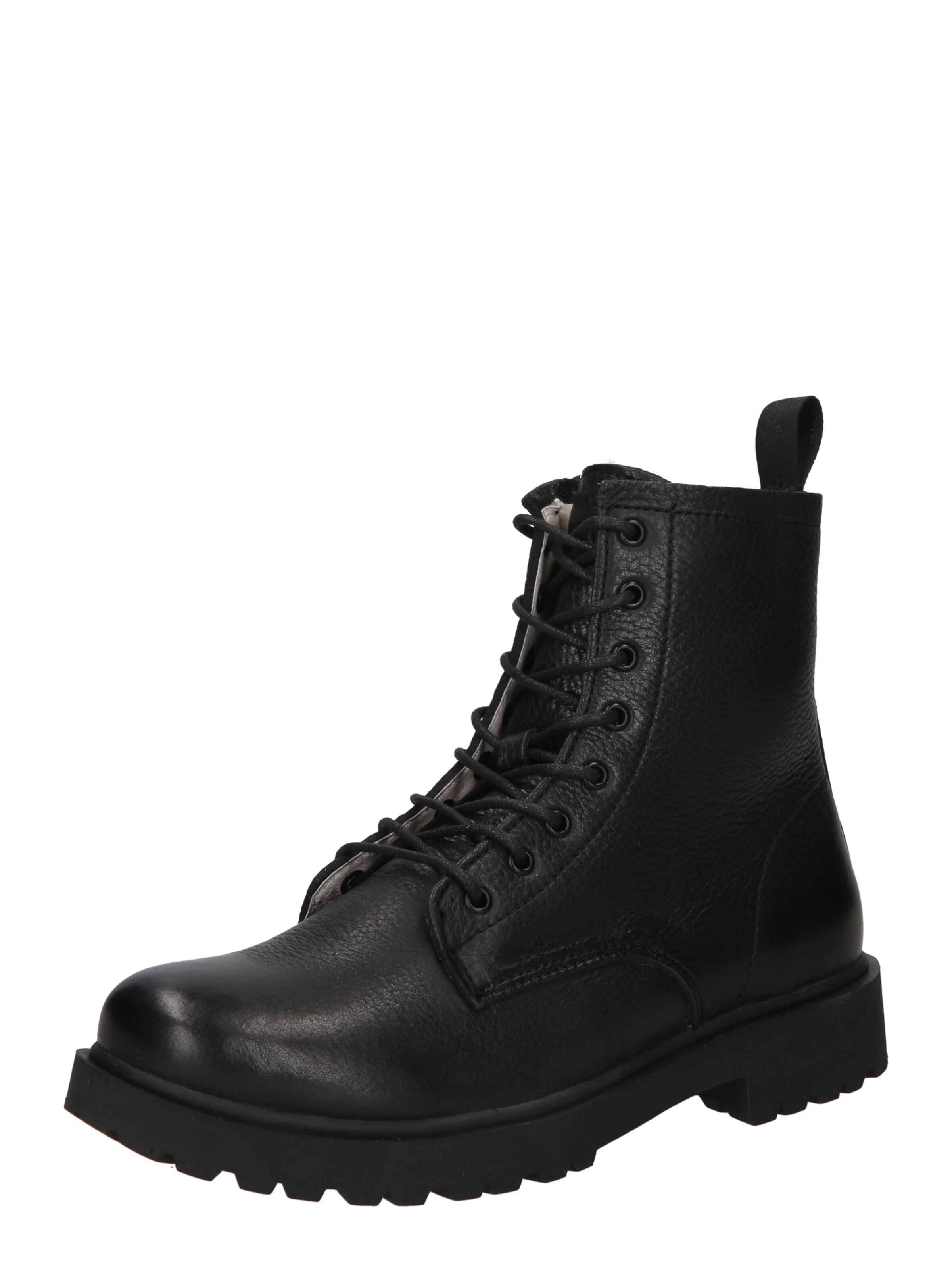 BLACKSTONE Stövlett med snörning 'Kajsa WL02' i svart: framsida