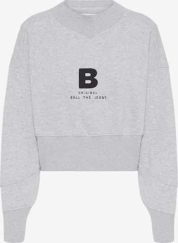 Ball Zip-Up Hoodie in Grey: front