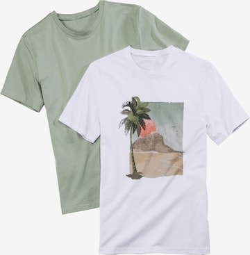 BEACH TIME Shirt in Green: front
