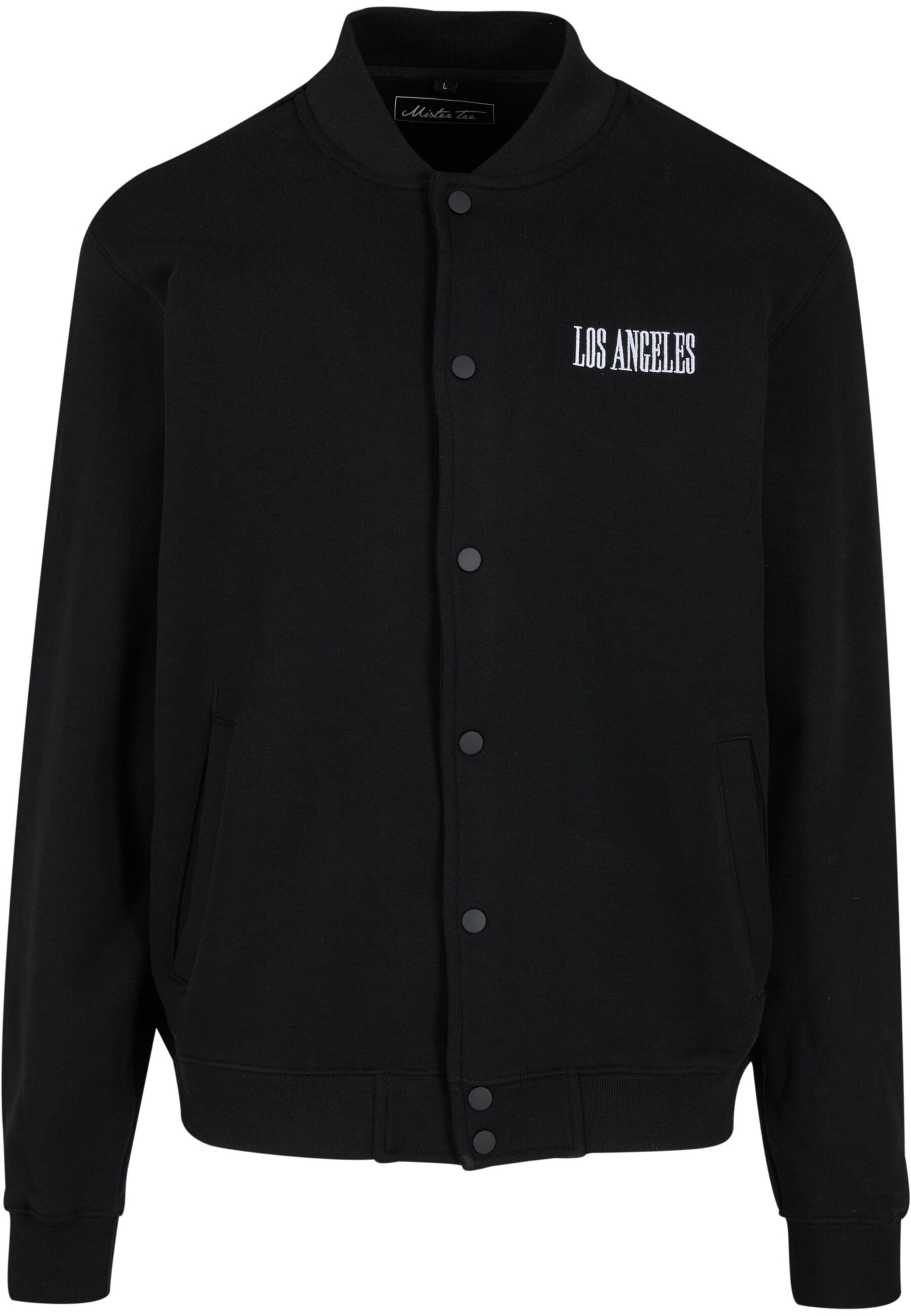 Veste mi-saison 'Los Angeles Heavy Tonal College' Mister Tee en noir : devant