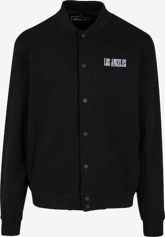 Veste mi-saison 'Los Angeles Heavy Tonal College' Mister Tee en noir : devant