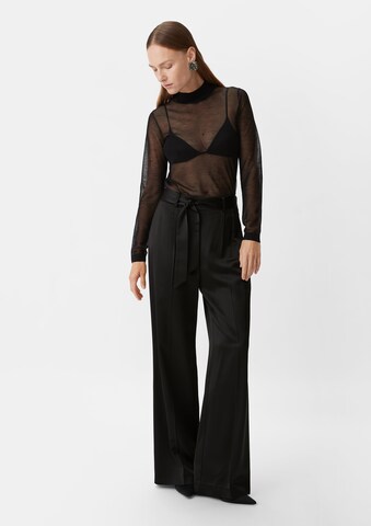 COMMA Wide Leg Hose in Schwarz