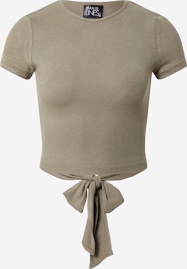 Parallel Lines T-shirt en olive, Vue avec produit